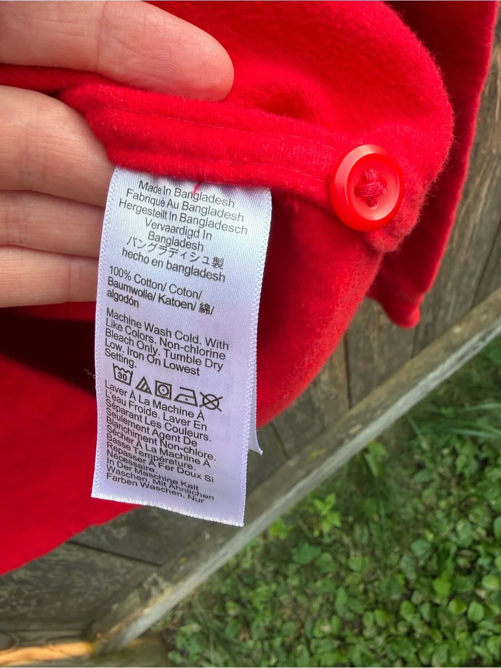 J. Crew Bright Red Men's Casual Button-Down Shirt Jacket